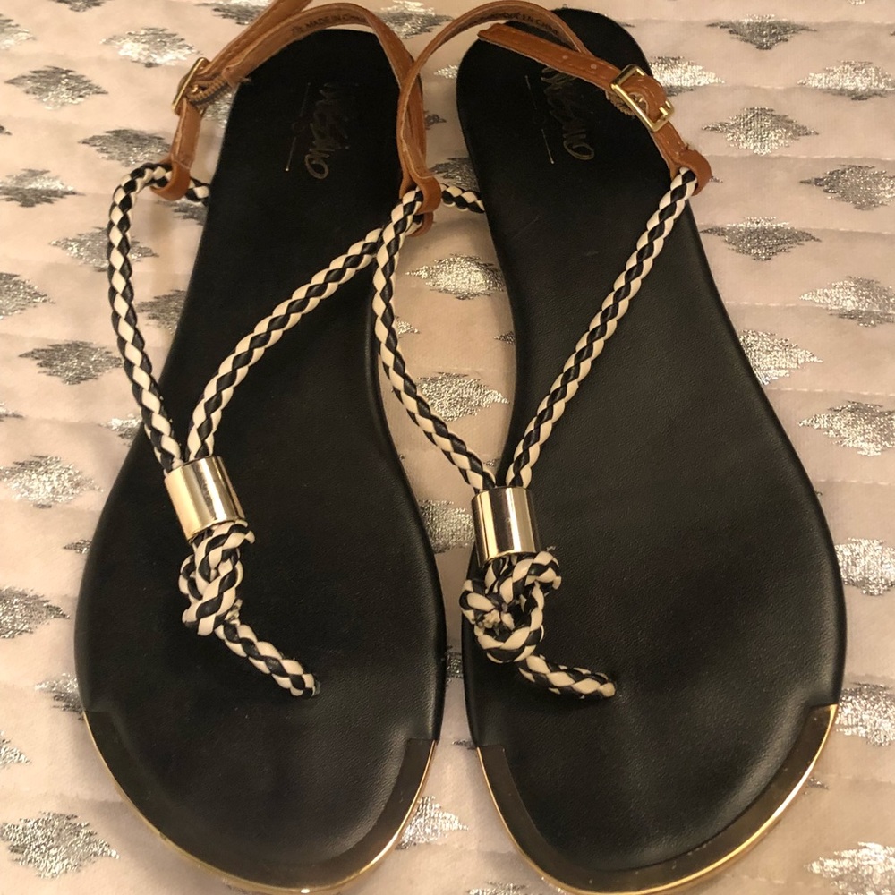 Black & White Sandals